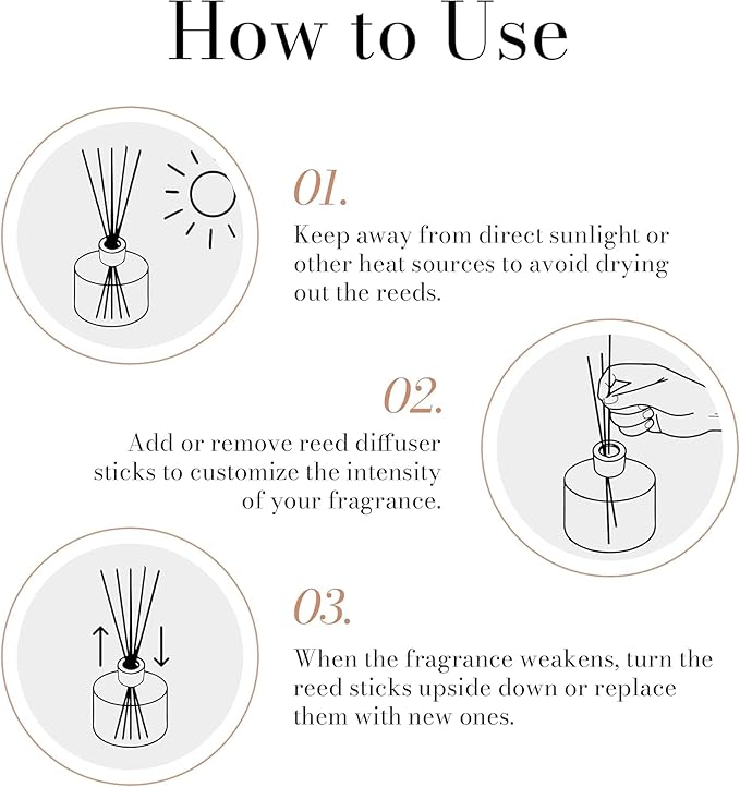 Duša Babies Reed Diffuser & Sticks - 5 Fl Oz Essential Home Fragrance Decor for Bathroom, Office & Living Spaces –Stylish & Long-Lasting Room Air Freshener -Ideal for Housewarming & Special Occasions