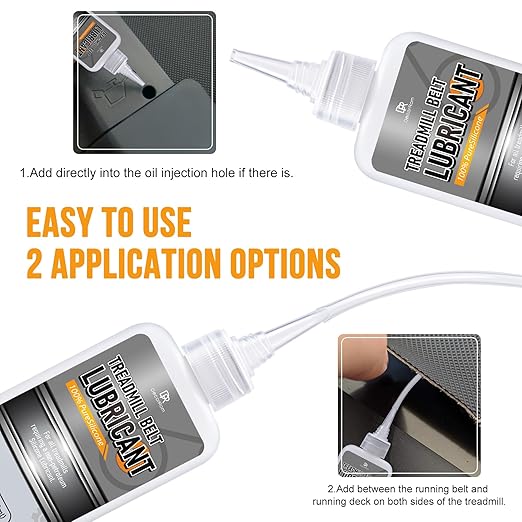 DecorRom Silicone Treadmill Lubricant - 7oz Treadmill Lube with Application Tubes, 100% Silicone Oil for Most Treadmill Lubrication - High Temperature Resistant, Non-Toxic Odorless Treadmill Oil