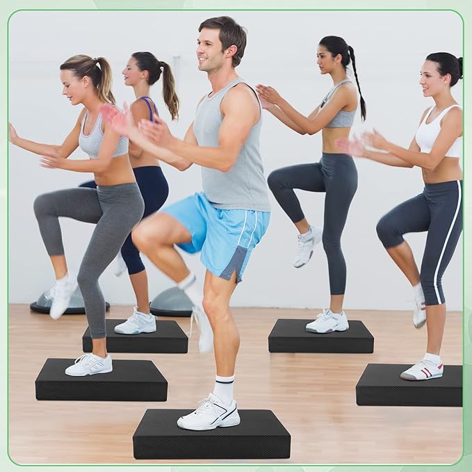 Hungdao 2 Pcs Balance Pad Thick Foam Yoga Core Training Exercise Pad for Adults Physical Therapy Fitness Stability Workout Knee Ankle Strength Training Home Work Floor