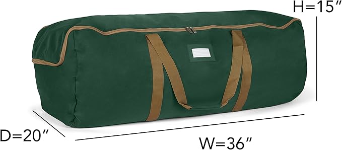 Covermates Keepsakes - Storage Duffel Bag - Heavy Duty Polyester - Reinforced Handles - Closet Storage, Green