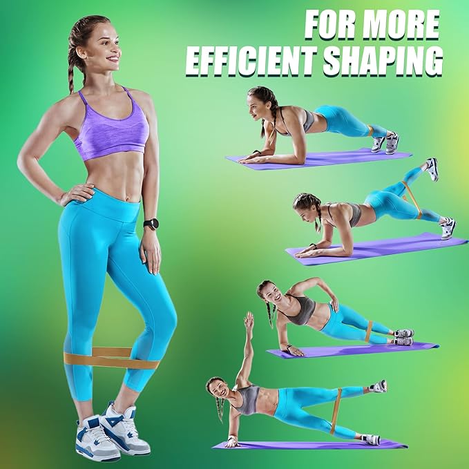 WHATAFIT Resistance Bands, Exercise Bands，Resistance Bands for Working Out, Work Out Bands with Handles for Men and Women Fitness, Strength Training Home Gym Equipment