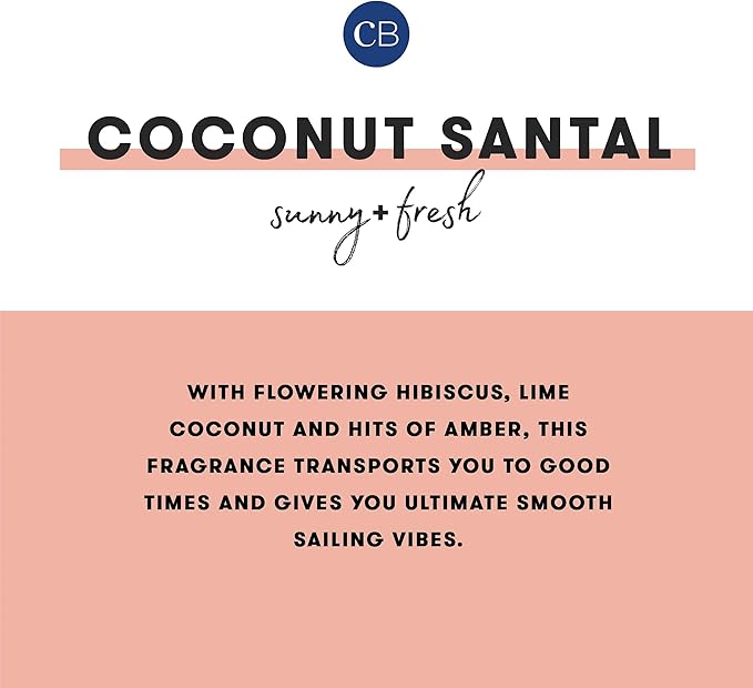 Capri Blue Reed Diffuser - Reed Diffuser Set Includes Scented Oil, Sticks, and Mercury Iridescent Glass Bottle - Home Decor Room Fresheners - Coconut Santal (5.7 fl oz)