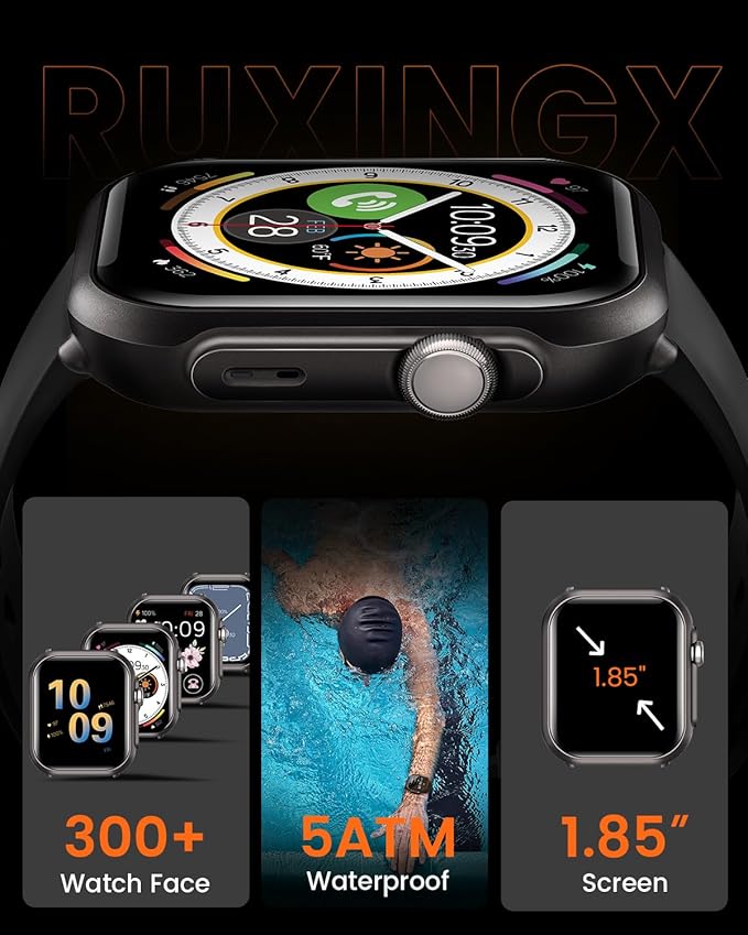 Smart Watches for Women Reloj Mujer: Smartwatch with 30Day Battery Life SpO2 Sleep Heart Rate Monitor, Bluetooth Calls, 120 Sport Modes IP68 Waterproof Fitness Tracker watch for Android iPhone 2Bands