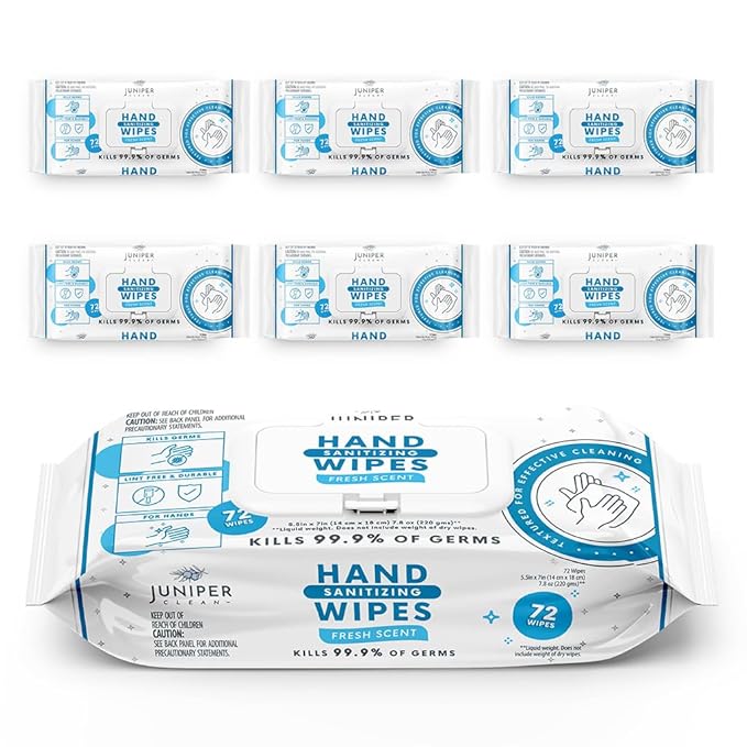 Hand Sanitizing Wipes, 432 Count Soft Flow (Pack of 6)