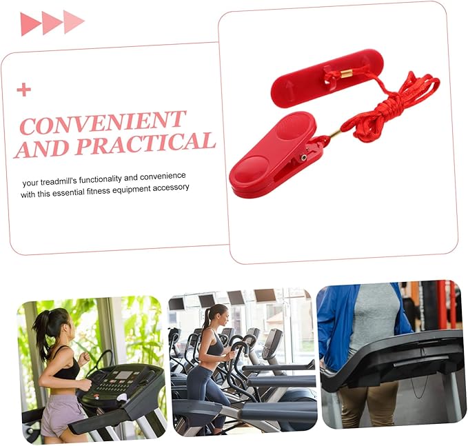 KICHOUSE Universal Treadmill Emergency Safety Key Fitness Equipment Safety Switch Lock Running Machine Stop Key