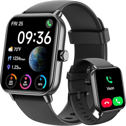 ENOMIR [2025 New] Smart Watch for Men - Alexa Built-in Fitness Tracker with Call Function&1.8" HD Touchscreen, IP68 Waterproof Heart Rate/Sleep/SpO2 Monitor, 100+ Sport Modes, iOS Android Compatible