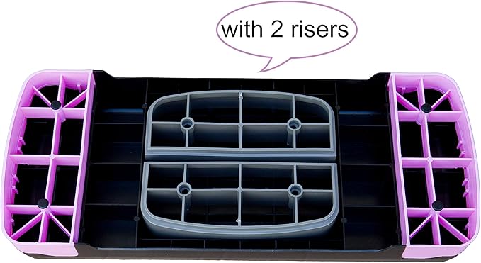 Height-Adjustable 4"-6" Aerobics Step Platform Fitness Equipment Workout Stepper Trainer For Indoor Exercise