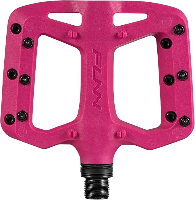 Funn Taipan S Glass Fiber Reinforced Thermoplastic Bike Pedals with 9/16-inch CrMo Axles for MTB/BMX/Urban/Gravel Riding, Suitable for Youth, Kids and Young Riders