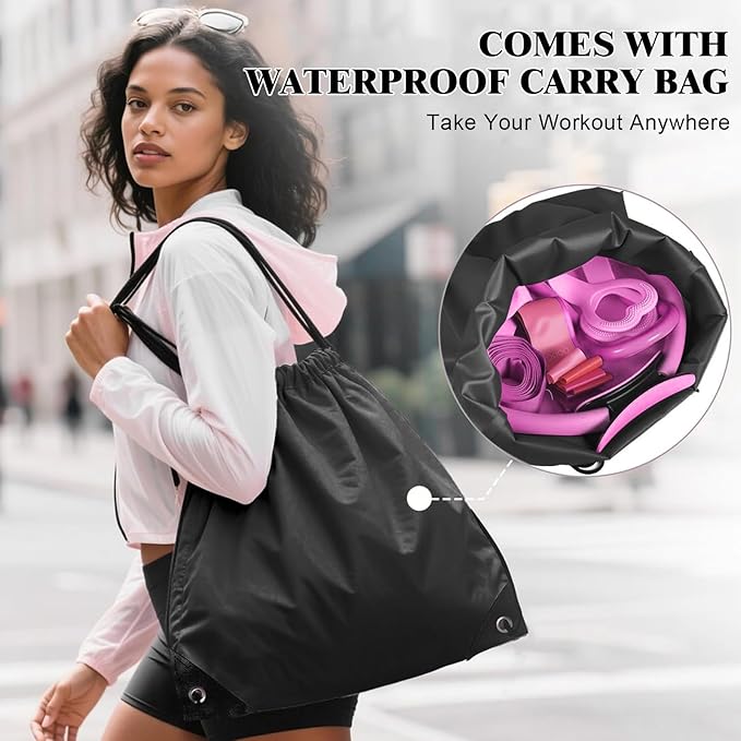 Home Pilates Essentials Kit for Women, Complete 13-in-1 Pilates Equipment Ring and Ball Set with 5 TPE Resistance Bands, Ankle Weights, 8-Shaped Pull Band, Stretch Strap and Waterproof Bag