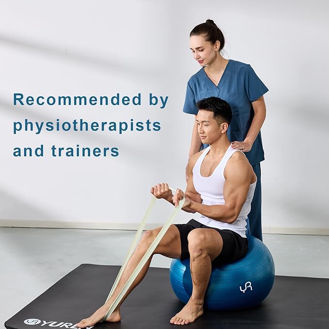 Exercise Ball for Workouts, Anti-Burst and Slip Resistant Yoga Ball for Gym Fitness and Physical Therapy