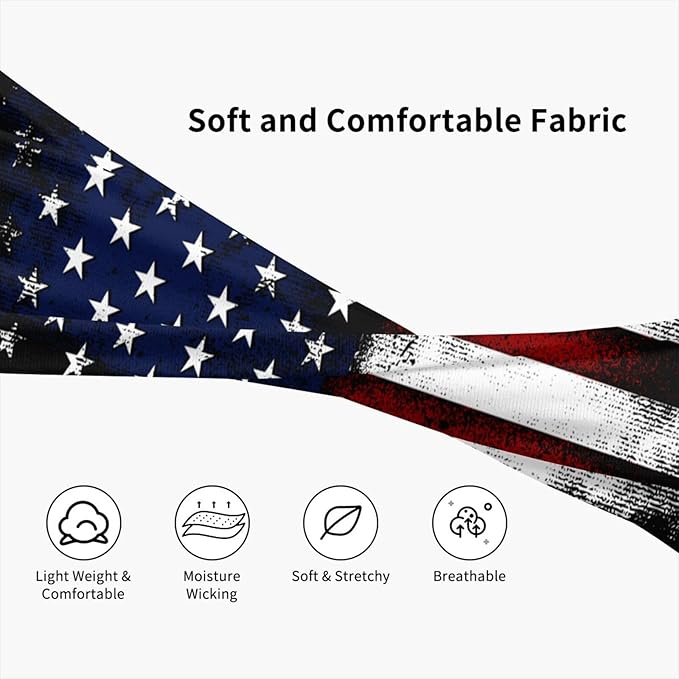 Sports Headband Moisture Wicking Sweatband for Men Women Running Cycling Yoga Fitness Workout