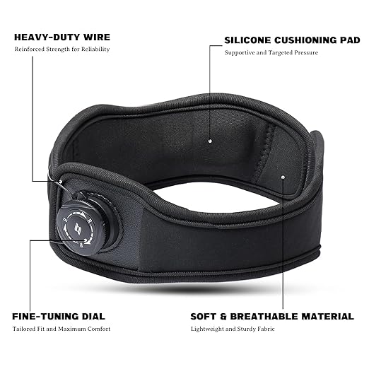 Patellar Tendon Support Strap with Dial, Adjustable Patella Band Stabilizer Knee Brace for Women & Men, Knee Bands for Basketball, Hiking, Running, Jumpers Knee, Tennis and Squats (Large)