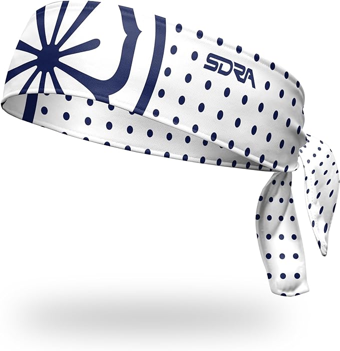 Suddora Daniel-San Lotus Headband, Lightweight and Breathable Tie Style Athletic Headband for Karate, Running, Cycling, Tennis, Versatile Head Gear for Ninja Costumes, Cosplay, Halloween