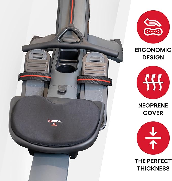 Gel Seat Cushion for Peloton Row, Concept 2, Hydrow, NordicTrack, Water Rower, and More - Ergonomic Seat Pad for Men & Women - Ideal for Gym Row Machines and Seated Exercises