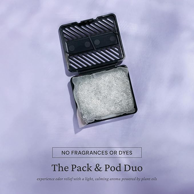 Fresh Wave Lavender Odor Eliminating & Deodorizing Packs | Bag of 6 & Fresh Pod Case | Safer Odor Relief for Small Spaces | Natural Plant-Based Odor Eliminator | Odor Absorbers for Home