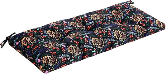 Outdoor Bench Cushion Waterproof, Tufted Bench Seat Cushion 40 x 15 Inch, Patio Wicker Indoor Seat Pads for Outside Garden Patio Balcony