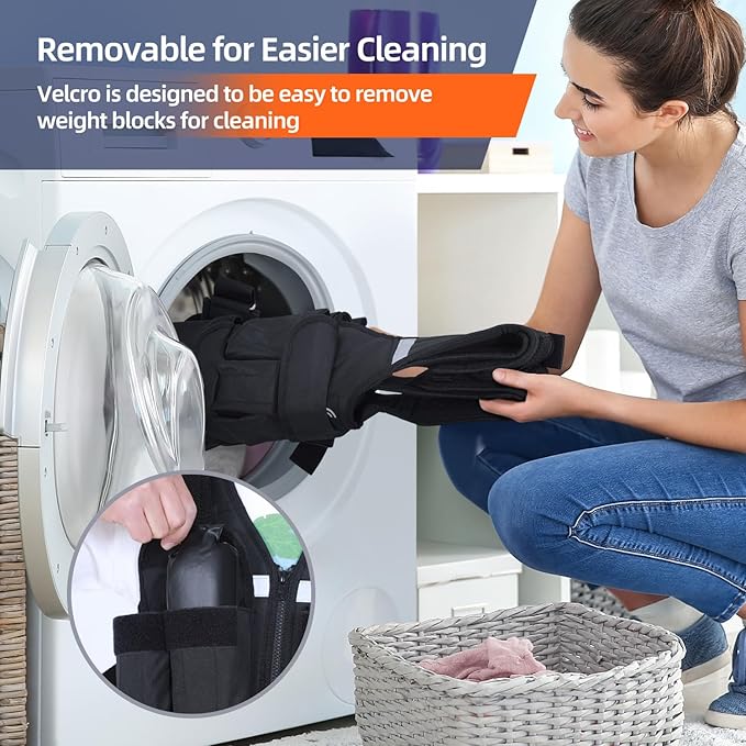 Sportneer Adjustable Weighted Vest Weights: 2-18 lbs/2-40 lbs Washable Weight Vest 16 In 1 Fast Adjust Rucking Vest for Women and Men Home Gym Workout Fitness Strength Training Vests