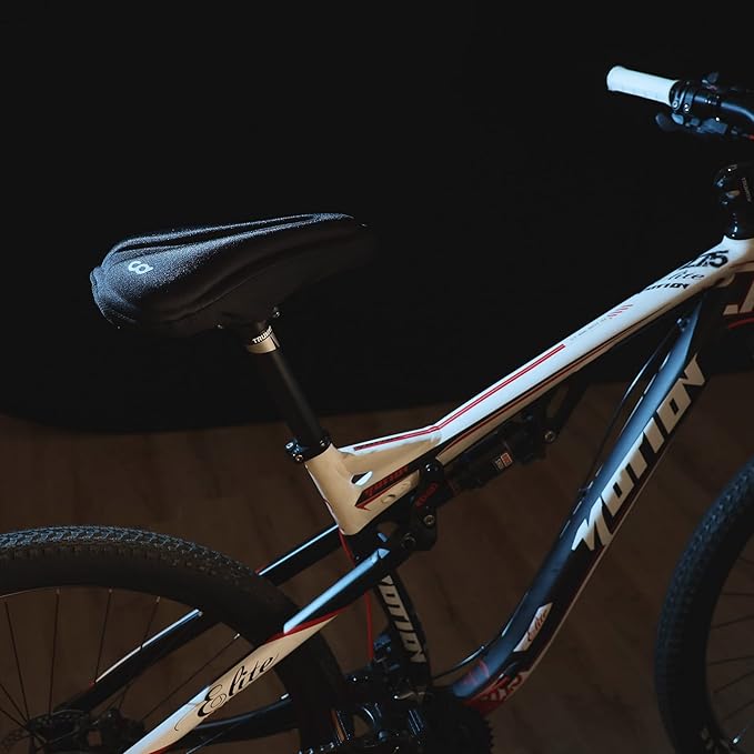 CyclingDeal Premium Bike Seat Cushion Cover - Padded Soft Comfort Gel Saddle Pad for Men’s & Women’s - Compatible with Indoor MTB Road Bicycles