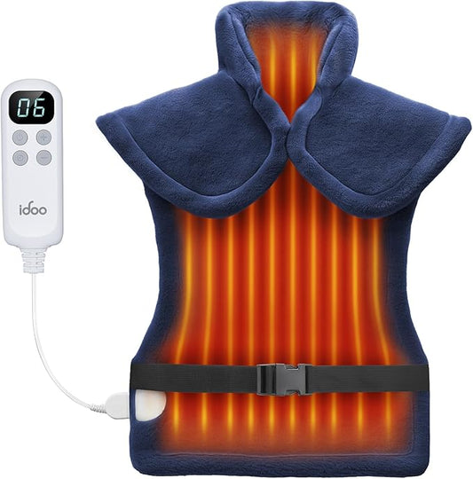 iDOO Heating Pad for Back Pain Relief, FSA Eligible Items Only List, Electric Heating Pad for Neck and Shoulders and Back, Back Heating Pads, ETL Certified, 24'' x 33''