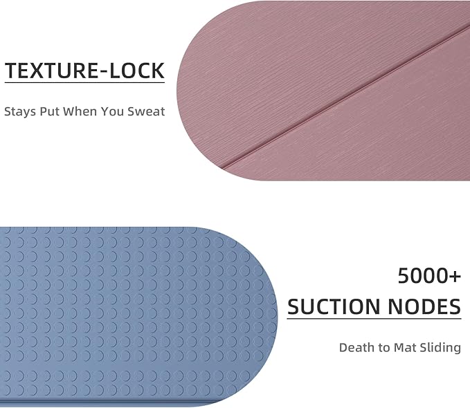 Foldable Yoga Mat, Extra Thick 0.32 inch, SGS Certifed, Non Slip, 71 x 24 inches, Foldable for Travel, Pilates, Camping, Environmental Sports Mat, Odorless TPE Material