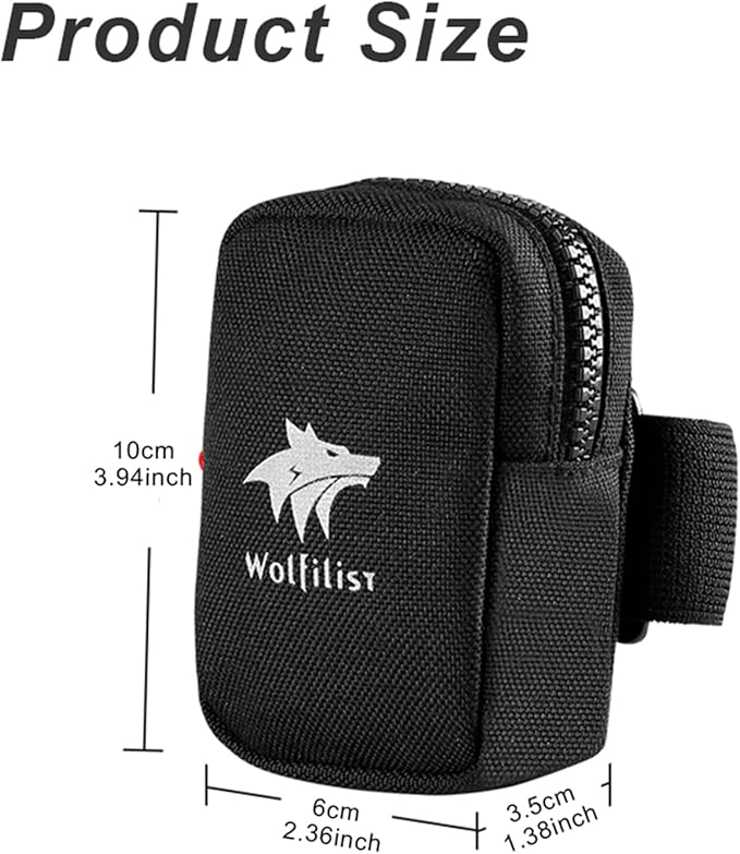 Compact Cycling Saddle Bag - Fits Under Bike Seat for easy storage - Road Bike & Bicycle Seat Bag - Tiny Durable & Water-resistant (Small)