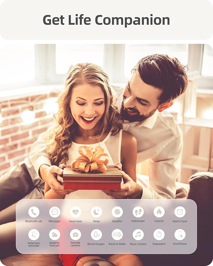 Parsonver Smart Watch(Answer/Make Calls), Smartwatch for Women Men, 100+ Sport Modes/Heart Rate/Blood Oxygen/Sleep Tracker, Pedometer, IP68 Waterproof Fitness Tracker for Android iPhone, Starry Silver