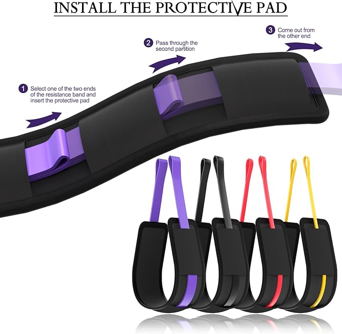 Ally Peaks Pull Up Assistance Bands，Heavy Duty Resistance Band for Pull Up Bar，Adjustable Weight/Size with Fabric Feet/Knee Rest Pull up bands,Up to 410lbs Assistance，resistance bands and assist bands