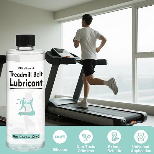 300ml Treadmill Lubricant for Belt, Resistant and Stable Treadmill Lubricant, Easy to Apply, Noise Reduction Reduce Friction, Silicone Oil for Suitable for All Kinds of Treadmills