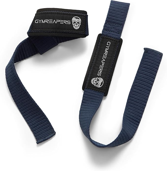 Gymreapers Lifting Wrist Straps for Weightlifting, Bodybuilding, Powerlifting, Strength Training, & Deadlifts - Padded Neoprene with 18 inch Cotton