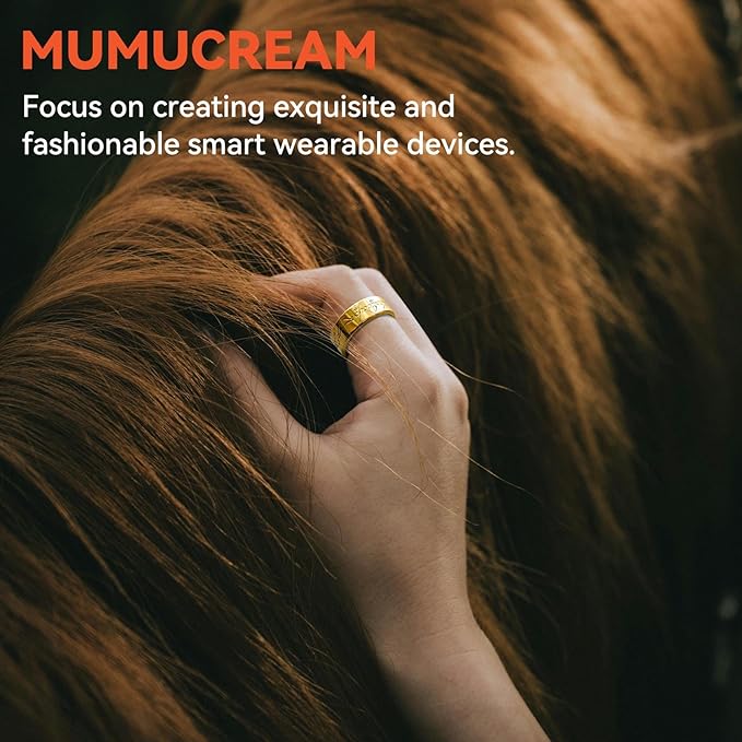 Ultra Smart Ring for Women Men,Health Fitness Tracker with Sleep/Blood Pressure/Oxygen Monitoring, Heart Rate & Activity Tracking,IP68 Waterproof, 5+Day Battery,No Subscription Fee 1-Gold 10 FRAY