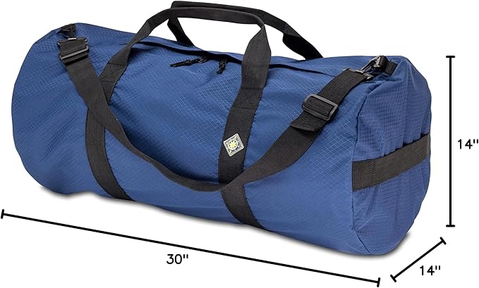 Diamond Ripstop Duffle Bags, Ultra Tough & Tear Resistant, Reinforced Stitching, Weatherproof, Packable Foldable Duffle Bag for Traveling
