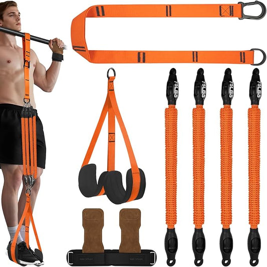 Pull Up Assistance Bands 350lbs, Adjustable Heavy Duty Resistance Band for Pull Up Bar Workout, Pullup Assist Bands with Feet Rest | Home Gym Fitness Exercise Strength Training