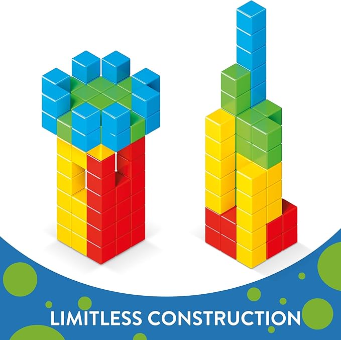 Geomag Magnetic Toys | Toddler Magnets | STEM-endorsed Educational Building Cube Set for Creativity & Early Learning Fun | Swiss-Made | 64 Pieces |Ages 1-5