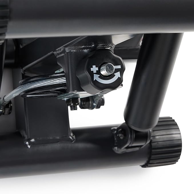 Sunny Health & Fitness Mini Stepper for Exercise at Home, Stair Step Workout Machine with Resistance Band and Over 300lb Weight Capacity, Optional Twist Motion and Free SunnyFit App Connection