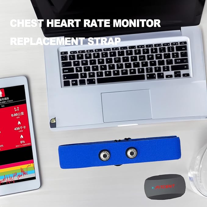 Comfortable Heart Rate Chest Replacement Strap for Polar H10 H9 Garmin Wahoo Coospo PowrLab Fitcent Magene MOOFIT IGPSPORT