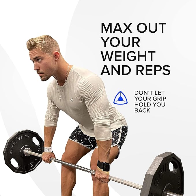 Core Prodigy Wrist Wraps Straps - Weight Lifting Grips Padded and Adjustable Gloves Alternative to Power Hooks