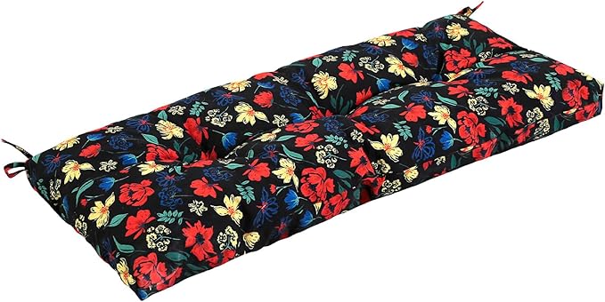 Outdoor Bench Cushion Waterproof, Tufted Bench Seat Cushion 36 x 15 Inch, Patio Wicker Indoor Seat Pads for Outside Garden Patio Balcony