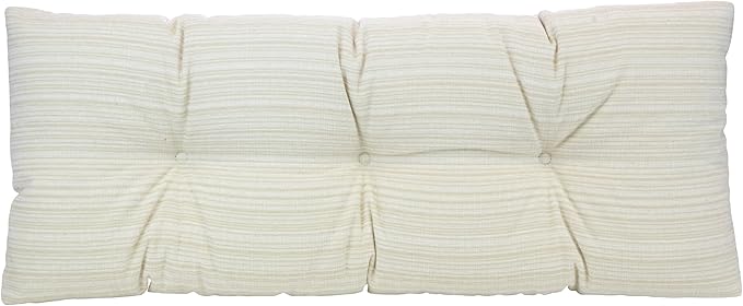 Klear Vu The Gripper Omega Non-Slip Tufted Bench Cushion for Indoor Furniture, Entryway Storage, Bay Window, Corner Nook or Piano Seat, 35 Inches, Chenille Cream