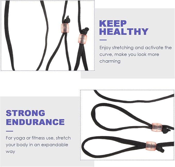 EXCEART 10Pcs Yoga Mat Carrier Strap Polyester Cotton Stretching Bands for Yoga, Pilates, Fitness