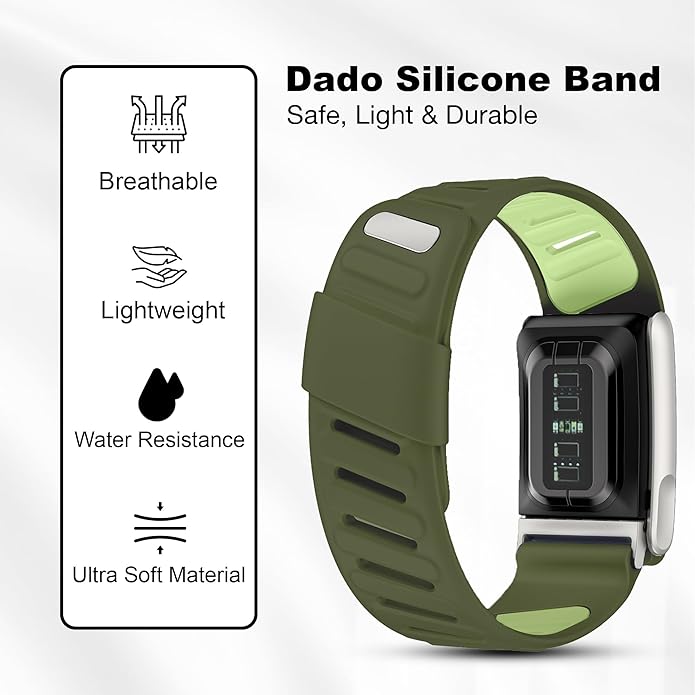 Silicone Sport Replacement Band Compatible with WHOOP 5.0, One, Peak, and Life Fitness Tracker – Breathable, Durable & Comfortable | Not for Whoop Gen 4