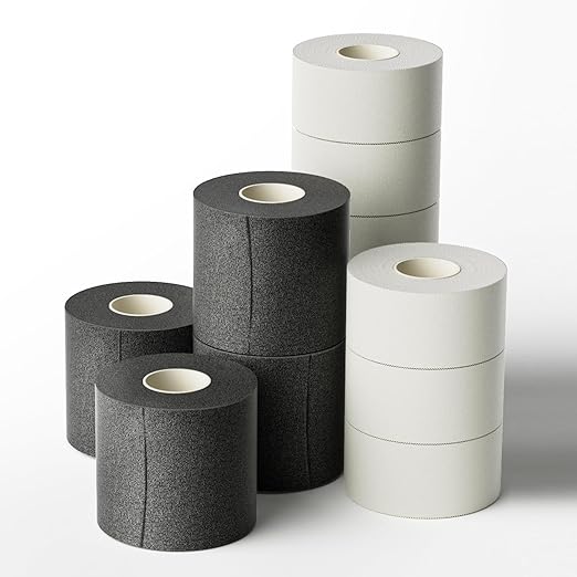 Dimora Athletic Tape and Pre Wrap Kit, 8 + 4 Rolls Premium Sports Wrap for Injury Prevention & Support, Easy Tear and No Sticky Residue, Essential Combo for Athletes, Trainers, & Coaches