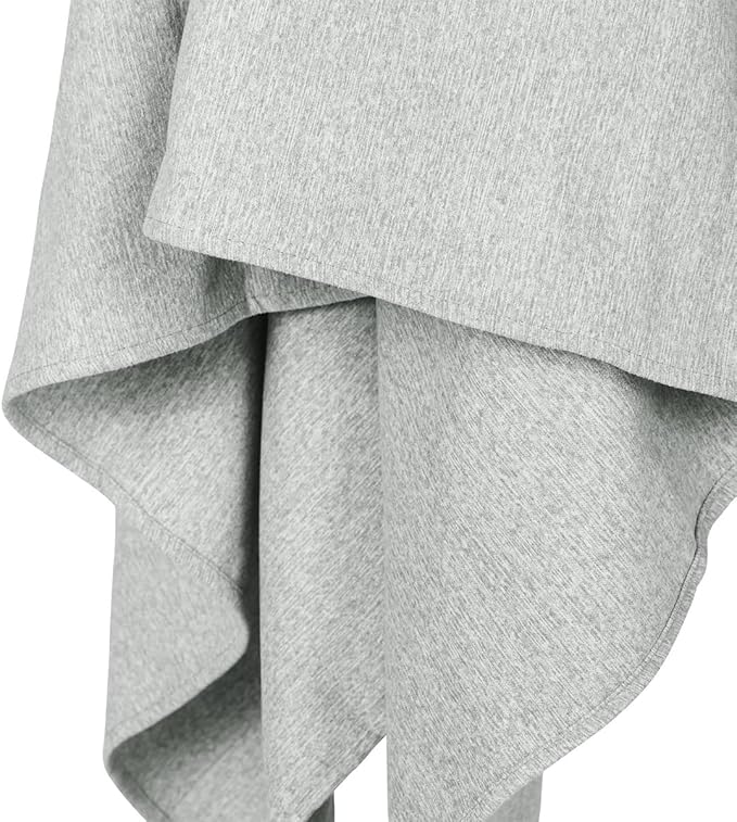 Dock & Bay Beach Towel - Quick Dry, Sand Free - Compact, Lightweight - 100% Recycled - Includes Bag - Essential - Mountain Grey - Extra Large (200x90cm, 78x35)
