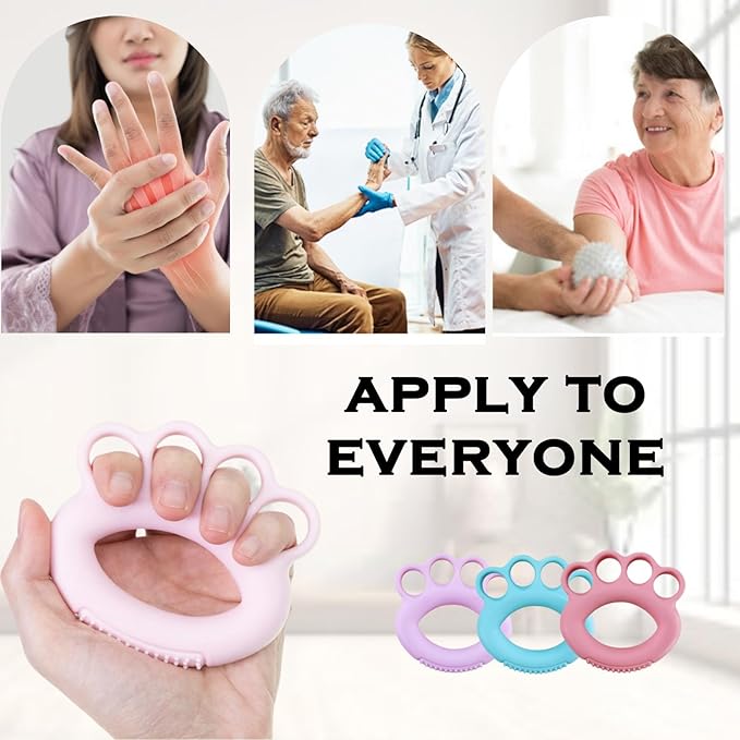 DEEYOTA Finger Exerciser & Hand Strengthener Rehab,Hand Exercisers for Therapy,Hand Exerciser,Grip Exerciser Hand Strengthener（4 Pcs）