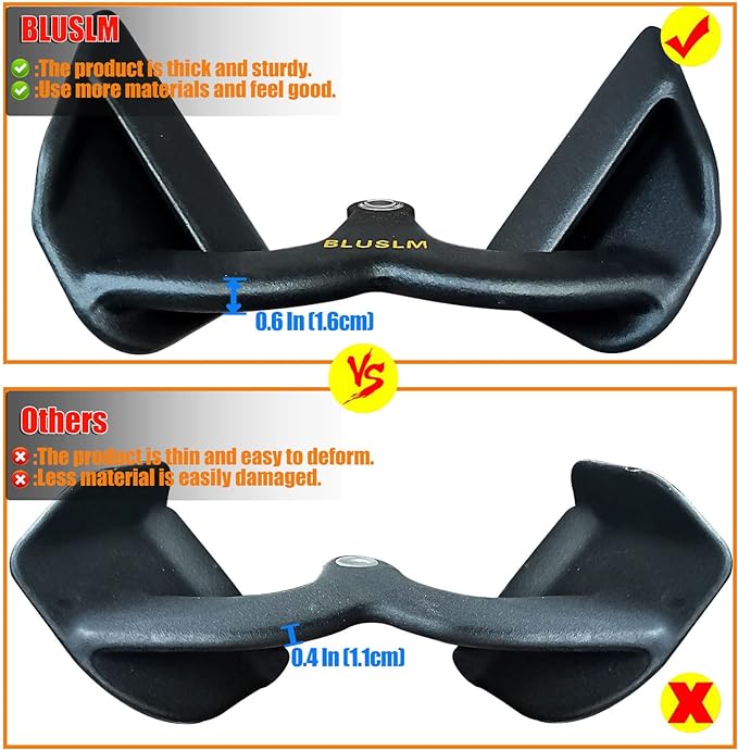 LAT Pull Down Bar for Cable Machine, LAT Pulldown Attachments T Bar V Bar Cable Attachment, Back Tricep Bar Strength Training Handle