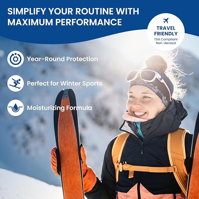 BU SPF 50 Sunscreen Spray for Face and Body, Fragrance Free, Clear, Non Greasy, Water Resistant, for Sensitive Skin, 3.3 oz