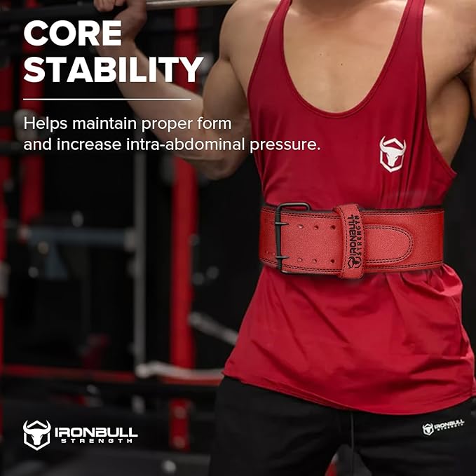 Powerlifting Belt - IPF Approved – Weight Lifting Belt 10mm - Prong Weightlifting Belt for Squats, Deadlift, and Bench Press – Lifting Belt Leather 4in for Men and Women – Back Brace for Gym, Workout, Strength Training, Strongmen & Power Lift