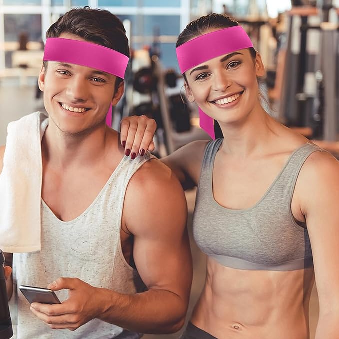 ONUPGO 18Pcs Head Ties for Men Women, Adjustable Headbands Sports Sweatband Ninja Ties Head Band, Sweat Wicking Workout Headband for Sports, Running, Tennis, Yoga, Soccer, Karate