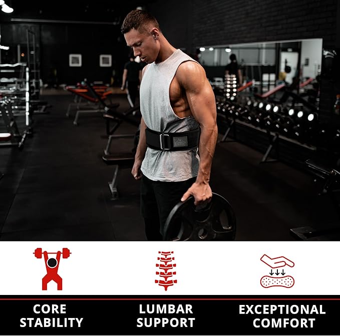 Bear Grips Weight Lifting Belt, Weightlifting Belt for Women, Weight Belt For Men Gym Belt With Locking Buckle, Nylon Belt, Squat Belt, Deadlift Belt, Workout Belt, Exercise Belt for Back Support