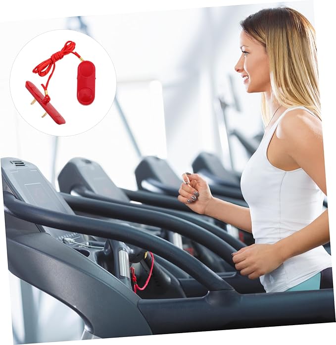 Treadmill Safety Key Replacement with Dual Insert Piece Fitness Equipment Accessory for Running Machines Broad Compatibility with Treadmill Brands