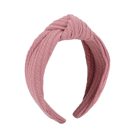 Madison Tyler Headbands for Women | Fashion Boho Top Knotted With Rhinestones Elastic Workout Hairbands | Outdoor and Party Non Slip (Light Purple)